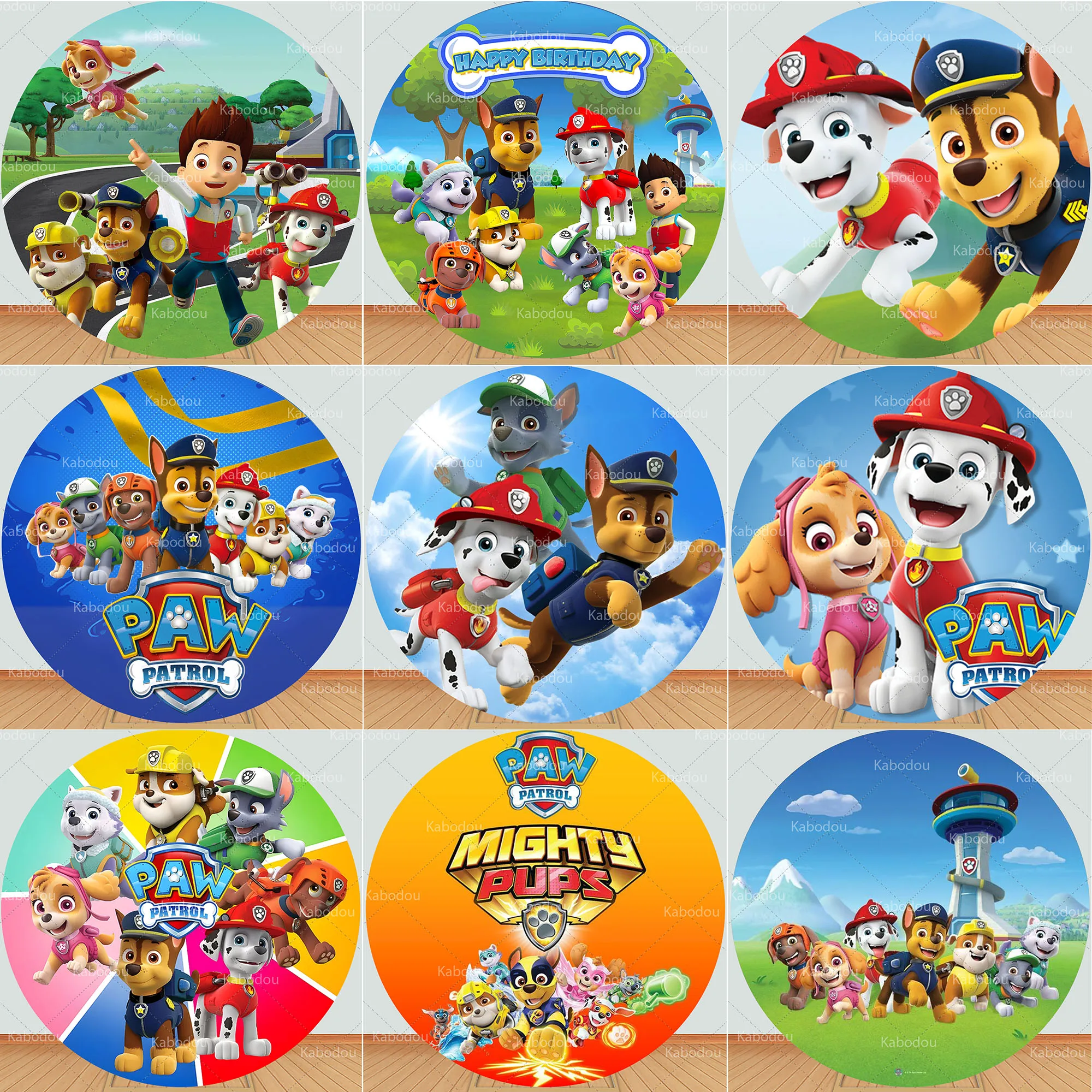 Paw Patrols Round Backdrop Cartoon Birthday Decoration Party Baby Shower Circle Photo Photography Background Poster Studio Prop
Paw Patrols Round Backdrop Cartoon Birthday Decoration Party Baby Shower Circle Photo Photography Background Poster Studio Prop