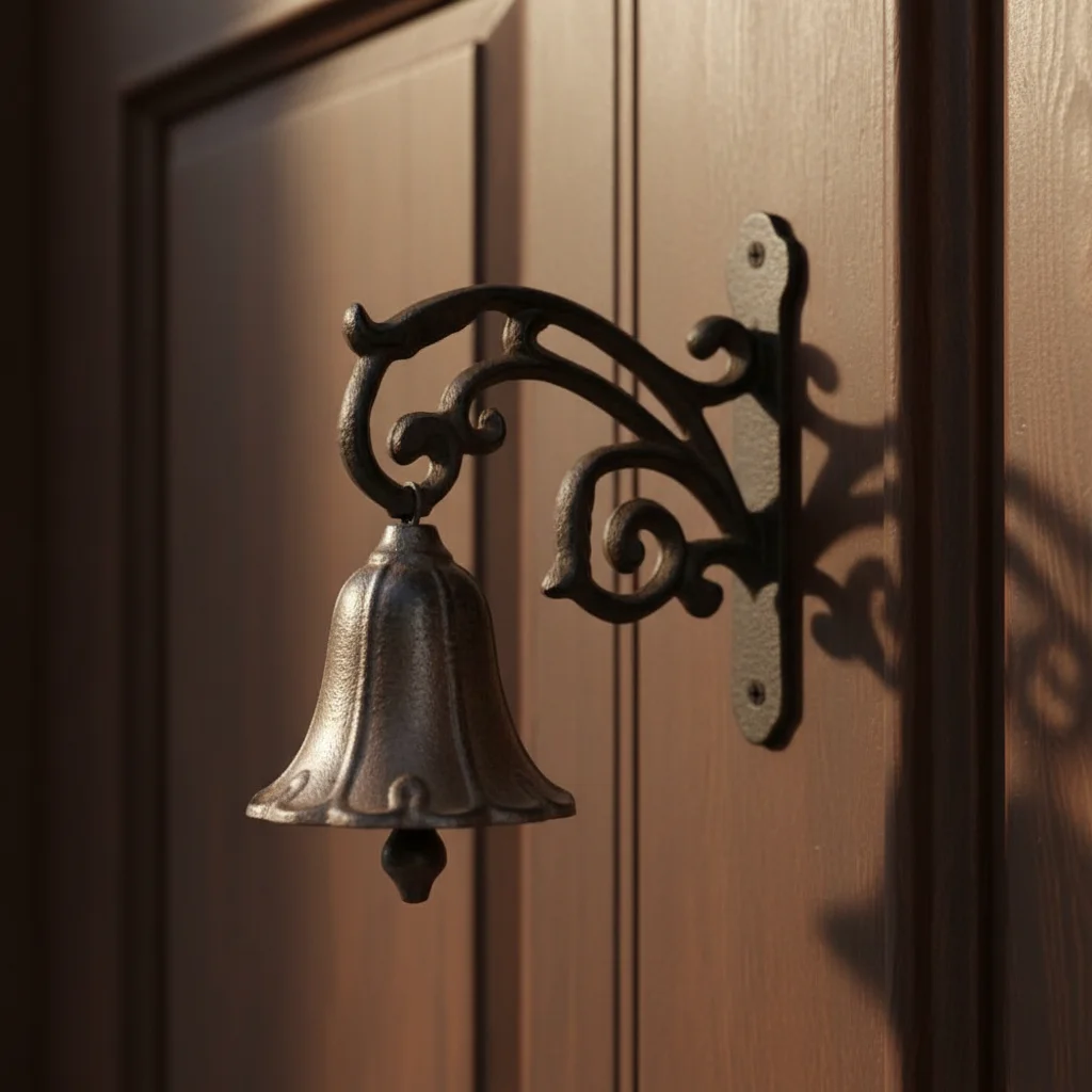Vintage Cast Iron Flower Door Bell Shaking Hand Bell Rustic Style Welcome Bell Elegant Wall Hanging Chime Home Ornament
Vintage Cast Iron Flower Door Bell Shaking Hand Bell Rustic Style Welcome Bell Elegant Wall Hanging Chime Home Ornament