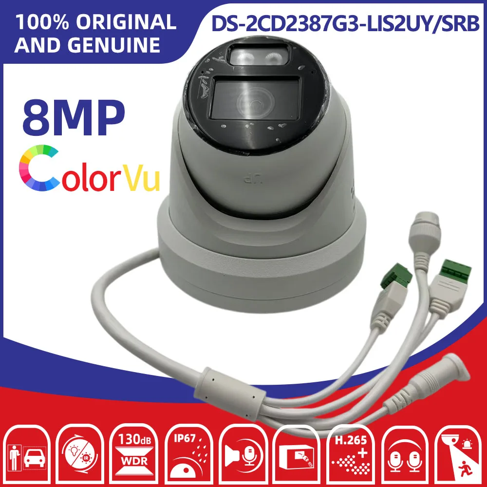 Hikvision DS-2CD2387G3-LIS2UY/SRB 8MP 4K ColorVu3.0 AcuSense3.0 Red-Blue Strobe 2-Way Audio POE IP67 Outdoor Turret Camera
Hikvision DS-2CD2387G3-LIS2UY/SRB 8MP 4K ColorVu3.0 AcuSense3.0 Red-Blue Strobe 2-Way Audio POE IP67 Outdoor Turret Camera