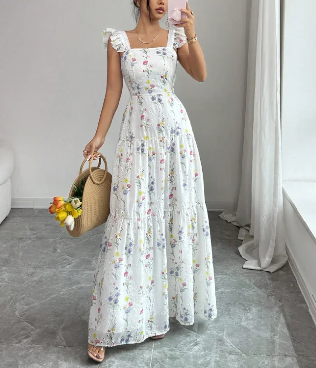 Women's Dress 2026 Spring Summer New Fashion Floral Printed Square Collar Sleeveless Slim Fit Backless Casual Vacation Dress
Women's Dress 2026 Spring Summer New Fashion Floral Printed Square Collar Sleeveless Slim Fit Backless Casual Vacation Dress