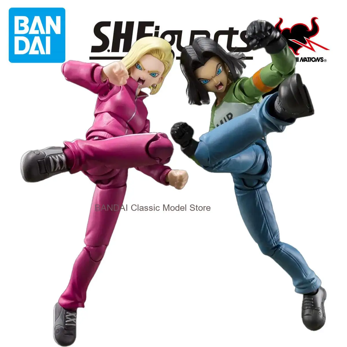Bandai Genuine SHF Dragon Ball Android 17 Android 18 -UNIVERSE SURVIVAL SAGA Anime Action Figure Collectible Model Toys Ornament
Bandai Genuine SHF Dragon Ball Android 17 Android 18 -UNIVERSE SURVIVAL SAGA Anime Action Figure Collectible Model Toys Ornament