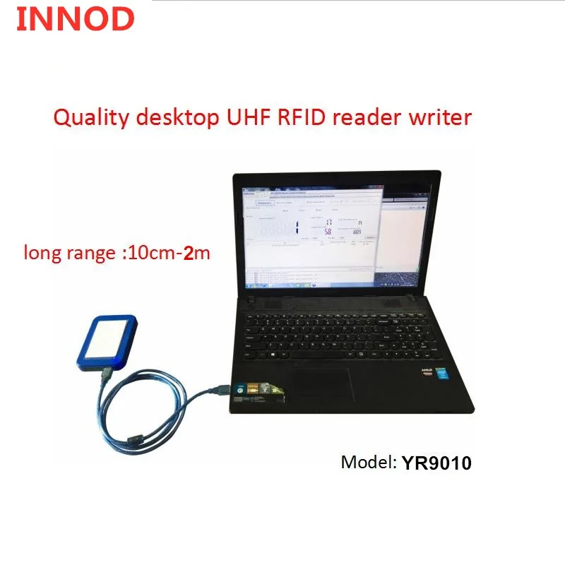 EPC Class1 USB Port 902-928 865-868MHZ desktop long range rfid Reader uhf Writer with free alien h3 tag label inlay PVC card
EPC Class1 USB Port 902-928 865-868MHZ desktop long range rfid Reader uhf Writer with free alien h3 tag label inlay PVC card