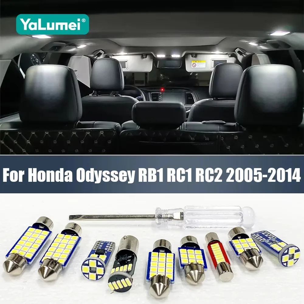 For Honda Odyssey RB1 RC1 RC2 2005-2007 2008 2009 2010 2011 2012 2013 2014 6PCS Car LED Bulbs Interior Reading Lamps Trunk Light
For Honda Odyssey RB1 RC1 RC2 2005-2007 2008 2009 2010 2011 2012 2013 2014 6PCS Car LED Bulbs Interior Reading Lamps Trunk Light