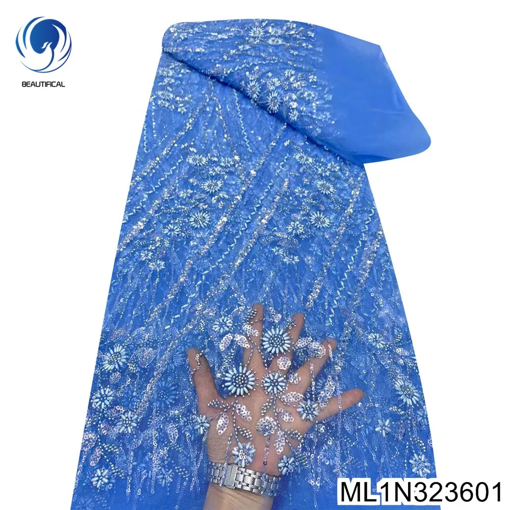 Incomparably Gorgeous French Tulle Lace , African Sequins with Beads Patchwork Sewing Fabric , Women's Banquet Dress,ML1N3236
Incomparably Gorgeous French Tulle Lace , African Sequins with Beads Patchwork Sewing Fabric , Women's Banquet Dress,ML1N3236