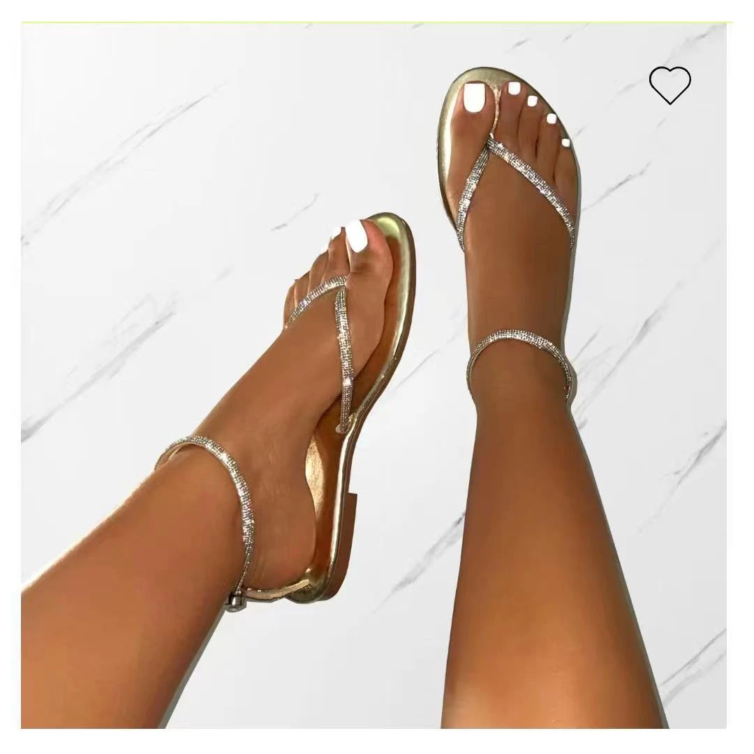 Faionable Flat Bot Sandals Women's Summer New Sle Casual Beach oes Diamond Series Low Top Glue Sti Rubber Sole
Faionable Flat Bot Sandals Women's Summer New Sle Casual Beach oes Diamond Series Low Top Glue Sti Rubber Sole