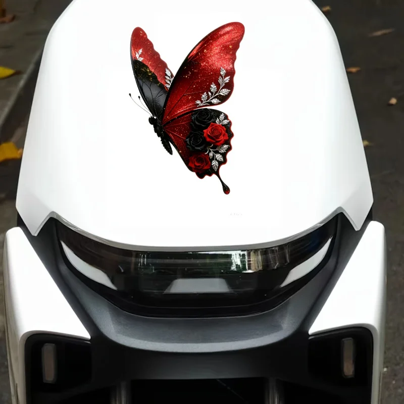 2D Flat - Glossy Red Butterfly Flower Sticker, 16.0 cm Shape Makes It Perfect for Decorating Cars, Trucks, Motorcycles, Laptops
2D Flat - Glossy Red Butterfly Flower Sticker, 16.0 cm Shape Makes It Perfect for Decorating Cars, Trucks, Motorcycles, Laptops