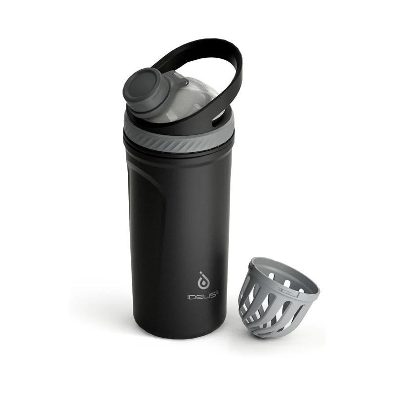 Ideus protein milkshake bottle, insulated stainless steel high-temperature resistant shaker cup with silent Tritan material ball 
Ideus protein milkshake bottle, insulated stainless steel high-temperature resistant shaker cup with silent Tritan material ball