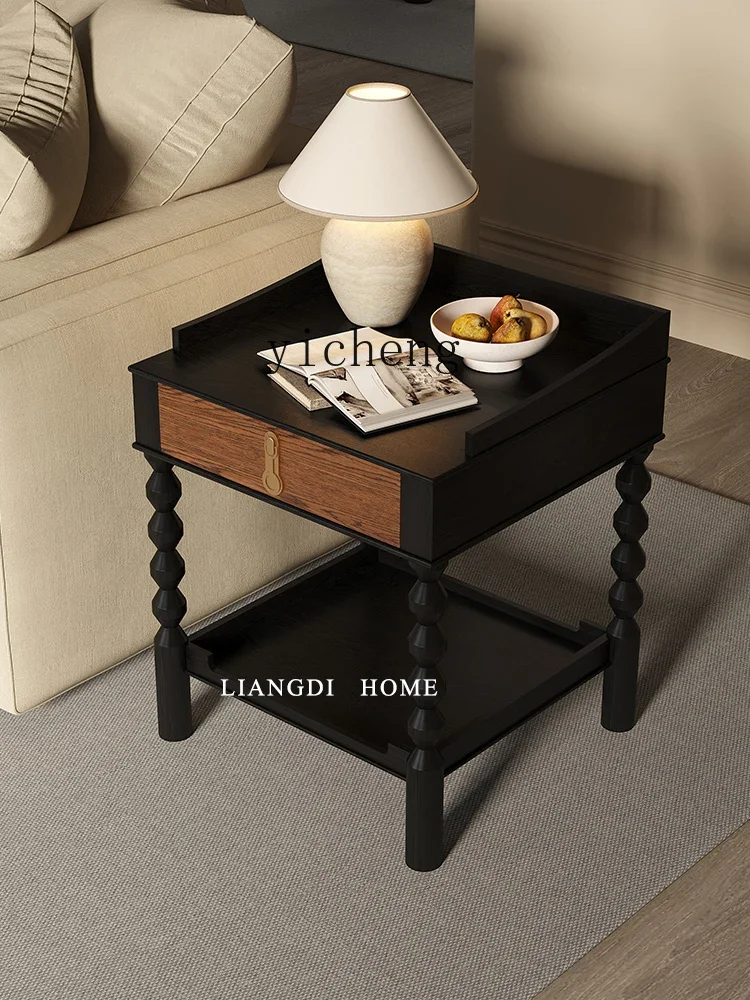 sofa side few French retro square side table locker living room storage
sofa side few French retro square side table locker living room storage