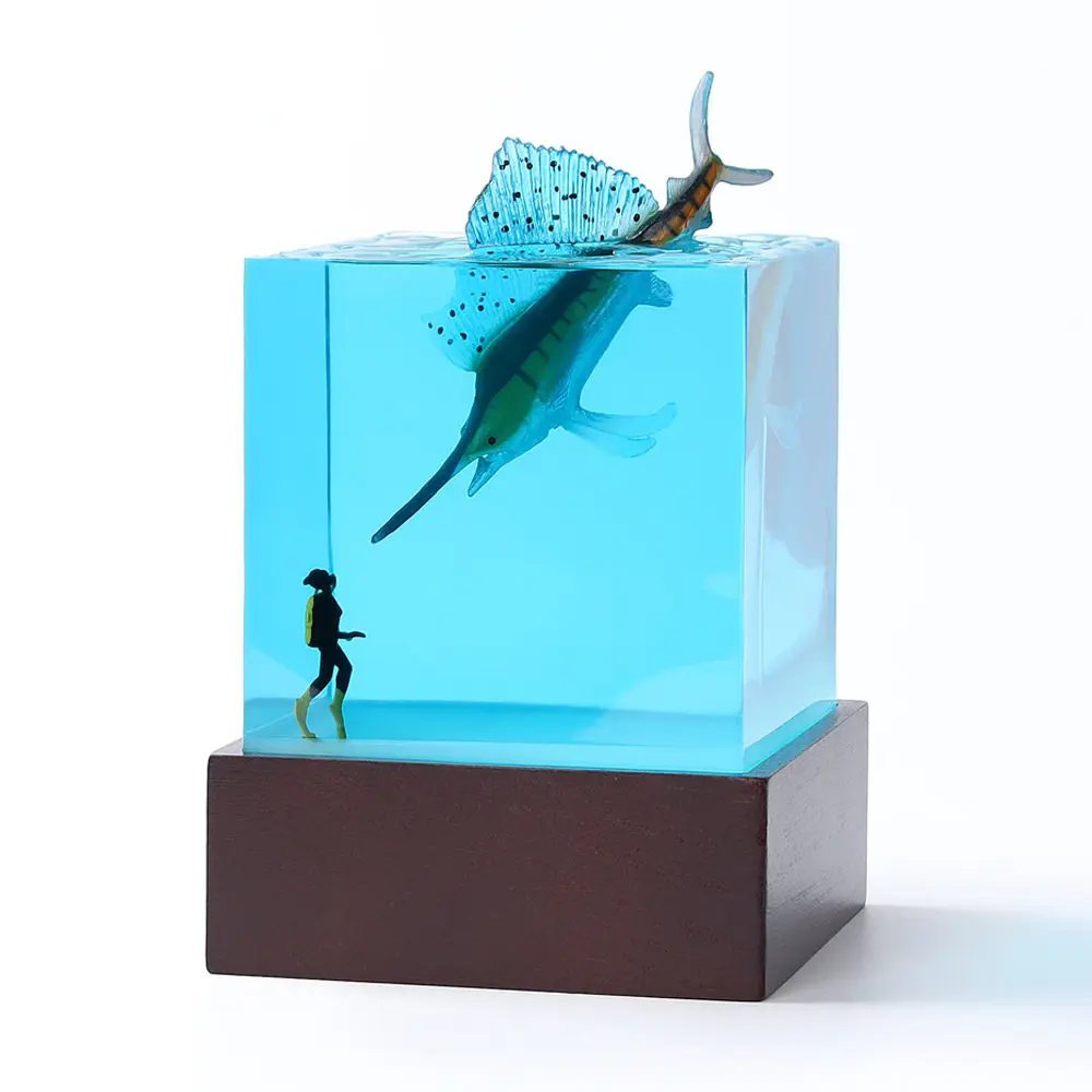 New Creative Ocean Diver Shark Dolphin Resin Night Light Ornament Handmade Home Resin Crafts Gift
New Creative Ocean Diver Shark Dolphin Resin Night Light Ornament Handmade Home Resin Crafts Gift