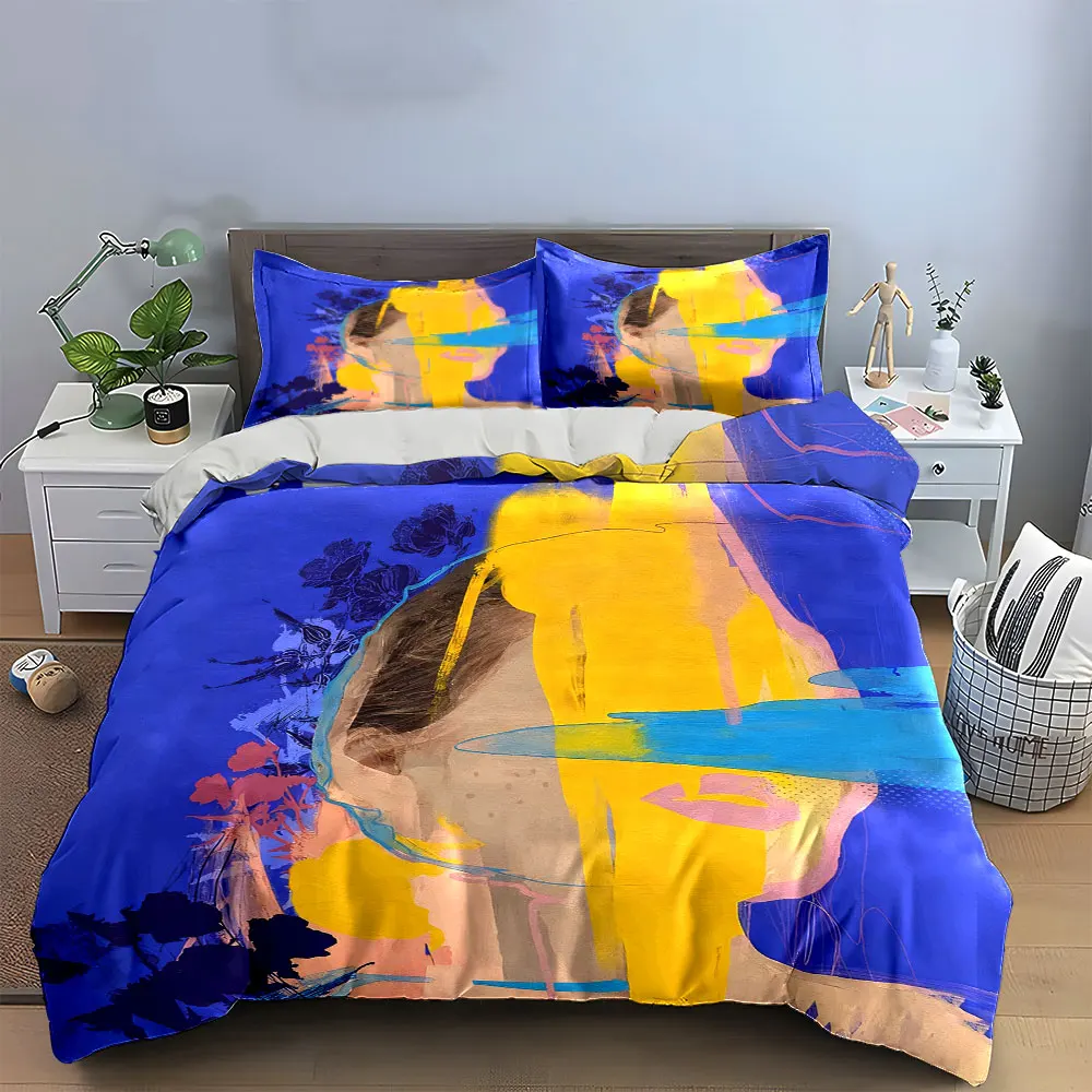 Colorful Abstract Art Set Decor Soft Comfortable Duvet Cover Bedding Set Included 1*Duvet Cover & 2*Pillowcases, gift
Colorful Abstract Art Set Decor Soft Comfortable Duvet Cover Bedding Set Included 1*Duvet Cover & 2*Pillowcases, gift