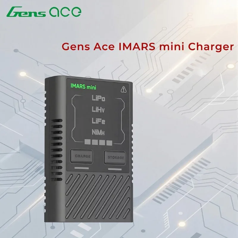 Зарядное устройство Gens Ace IMARS mini Balance Charger 2-4S для LiPo аккумуляторов, интеллектуальная зарядка G-TECH для LiPo, LiHv, LiFe, NiMH, с поддержкой QC, PD, USB-C, для RC, FPV дронов
Зарядное устройство Gens Ace IMARS mini Balance Charger 2-4S для LiPo аккумуляторов, интеллектуальная зарядка G-TECH для LiPo, LiHv, LiFe, NiMH, с поддержкой QC, PD, USB-C, для RC, FPV дронов