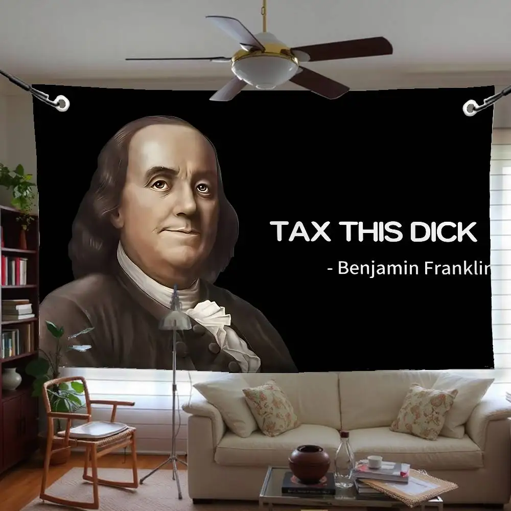 Tax This NUTS Flag Tapestry Funny Banner For College Dorm Room Bedroom Outdoor Living Room Wall Decor Party B-Benjamins Flag
Tax This NUTS Flag Tapestry Funny Banner For College Dorm Room Bedroom Outdoor Living Room Wall Decor Party B-Benjamins Flag