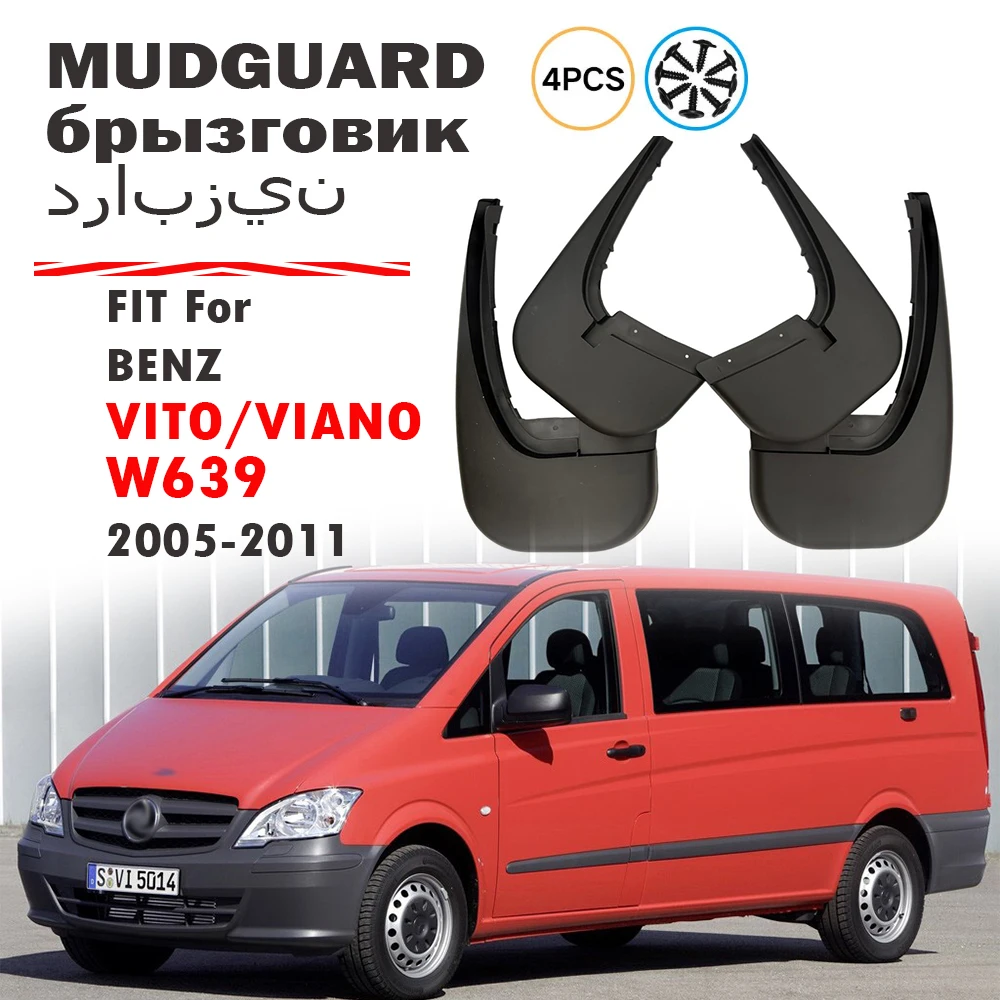2005 2006 2007 2008-2011 FOR Mercedes Benz VITO Viano W639 Mudguard Fender Mud Flaps Guards Splash Mudflaps Car Accessories 4x
2005 2006 2007 2008-2011 FOR Mercedes Benz VITO Viano W639 Mudguard Fender Mud Flaps Guards Splash Mudflaps Car Accessories 4x
