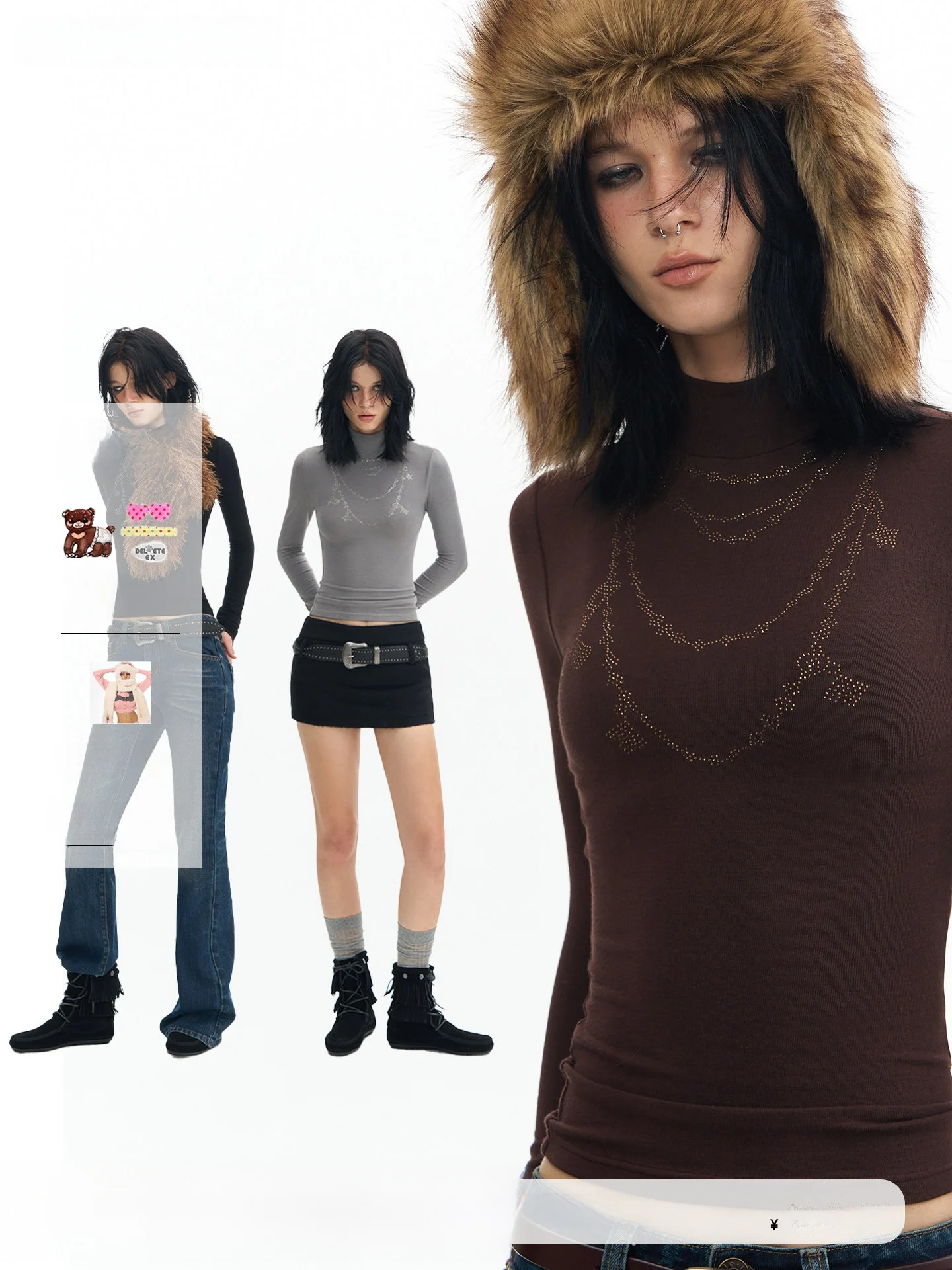 Original Deleteex London Series Vintage Pendant High Elastici Slim Fit Woolen Knitted Base irt Women's Faion T-irt
Original Deleteex London Series Vintage Pendant High Elastici Slim Fit Woolen Knitted Base irt Women's Faion T-irt