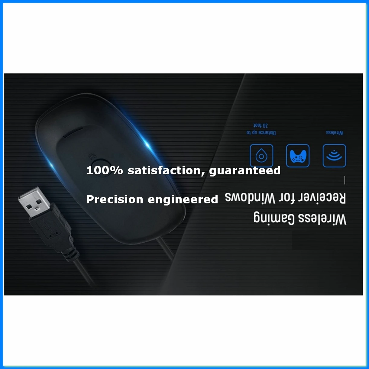 Wireless Gaming Receiver USB Controller Gamepad Converter PC Adapter for for Xbox360 XP/7/8/10-ELEC
Wireless Gaming Receiver USB Controller Gamepad Converter PC Adapter for for Xbox360 XP/7/8/10-ELEC