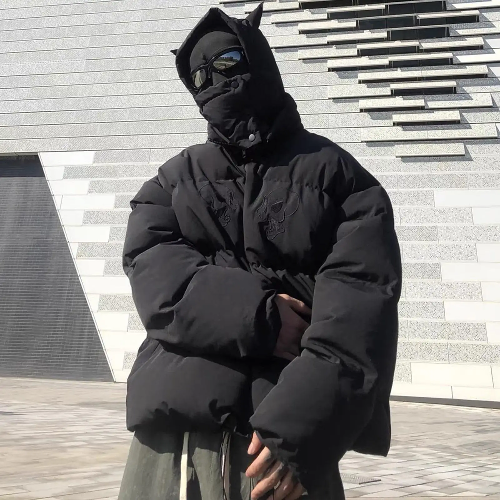 Men's Hooded Masked Collar Bread Jacket Cotton Warmth Outerwear Loose Fit Children's Outdoor Wear Regular Length Coat
Men's Hooded Masked Collar Bread Jacket Cotton Warmth Outerwear Loose Fit Children's Outdoor Wear Regular Length Coat
