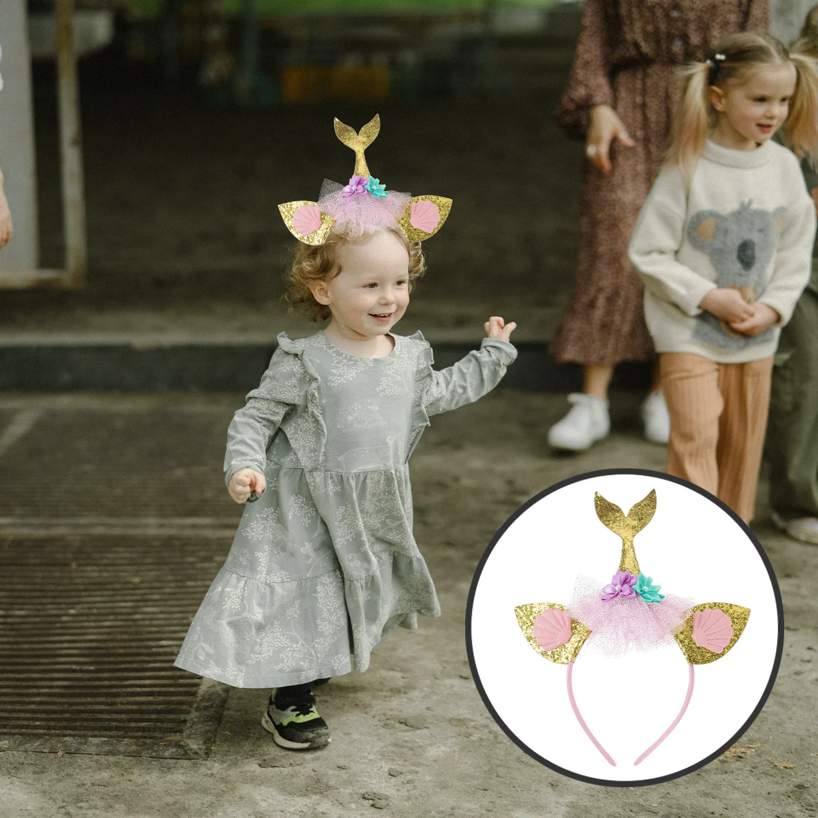 Mermaid Tail Hairband Cute Little Girl Headband Party Cosplay Accessory Glitter Mermaid Headbands Decorative Hair Accessories
Mermaid Tail Hairband Cute Little Girl Headband Party Cosplay Accessory Glitter Mermaid Headbands Decorative Hair Accessories