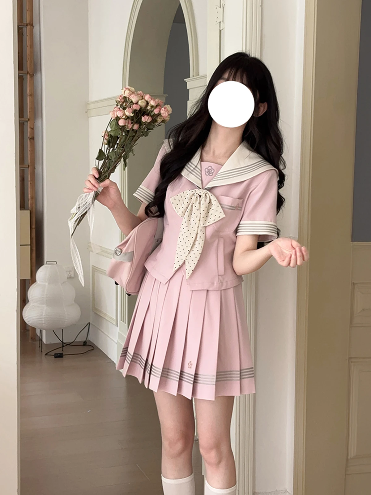 Original Strawberries Milk Jk Uniform Japanese Style Naval Waist Cinched Plaid Skirt Set Short Sleeve Summer Student School O...
Original Strawberries Milk Jk Uniform Japanese Style Naval Waist Cinched Plaid Skirt Set Short Sleeve Summer Student School O...