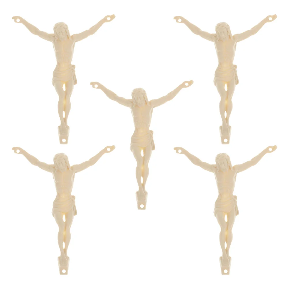 5 Pcs Jesus Figure Accessories DIY Statue for Sculpture Decor Religious Decoration Figurine Wall Cross Ornament Luxury
5 Pcs Jesus Figure Accessories DIY Statue for Sculpture Decor Religious Decoration Figurine Wall Cross Ornament Luxury