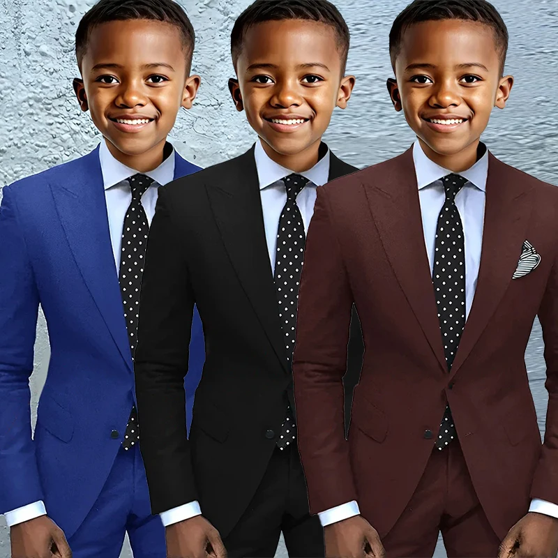 High Quality Suit for Kids Boys 3-16 Years 2Piece Suit Set Kids Formal Suit Performance Boys Suit Set for Wedding Birthday Party
High Quality Suit for Kids Boys 3-16 Years 2Piece Suit Set Kids Formal Suit Performance Boys Suit Set for Wedding Birthday Party