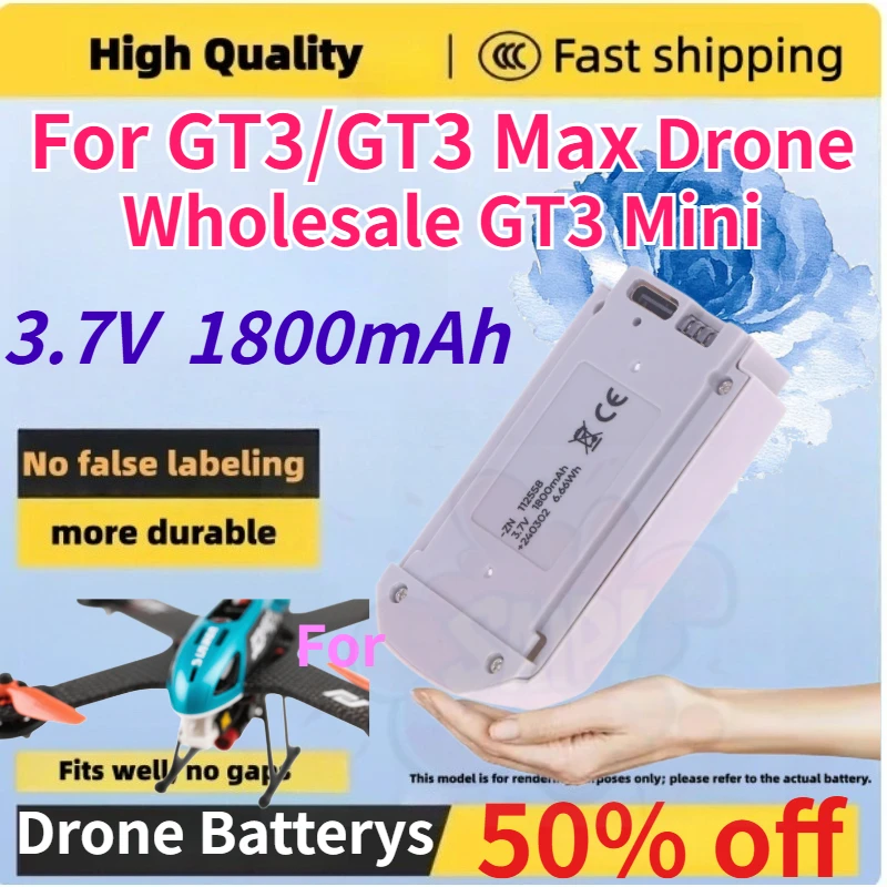 3.7V 1800mAh Drone Batterys for GT3/GT3 Max Drone Wholesale GT3 Mini Drone Battery Charger Original Intelligent Flight Battery
3.7V 1800mAh Drone Batterys for GT3/GT3 Max Drone Wholesale GT3 Mini Drone Battery Charger Original Intelligent Flight Battery