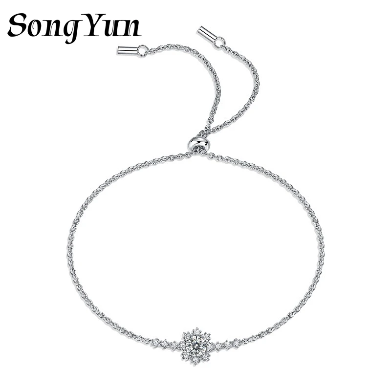 SONGYUN Luxury Jewelry 925 Sterling Silver Bracelet Moissanite Diamond Charm Promise Women Rhodium Plated SYT Patent Bangle
SONGYUN Luxury Jewelry 925 Sterling Silver Bracelet Moissanite Diamond Charm Promise Women Rhodium Plated SYT Patent Bangle
