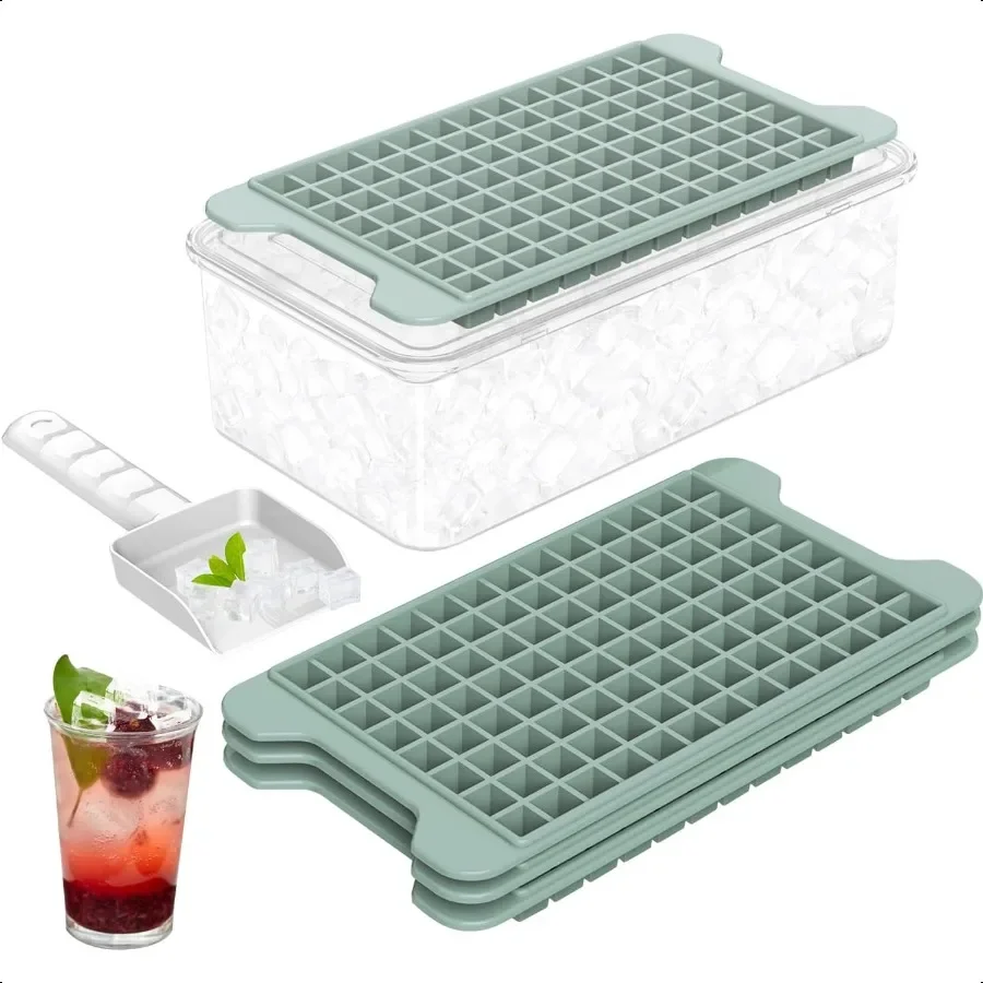 Мини-лоток для кубиков льда для морозильной камеры с крышкой и контейнером, легкосъемные маленькие лотки для кубиков льда, 4 упаковки, сетчатые лотки для кубиков льда, лотки для дробленого льда с 
Мини-лоток для кубиков льда для морозильной камеры с крышкой и контейнером, легкосъемные маленькие лотки для кубиков льда, 4 упаковки, сетчатые лотки для кубиков льда, лотки для дробленого льда с