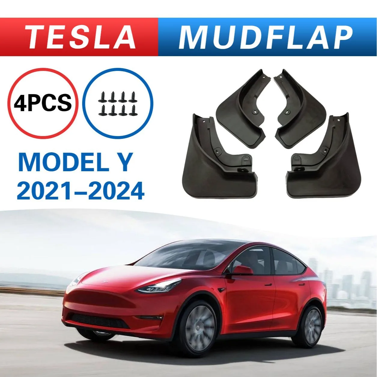 For Tesla Model Y 2021 mudguard car supplies tire modification parts,car mudguard, Splash proof mudguard
For Tesla Model Y 2021 mudguard car supplies tire modification parts,car mudguard, Splash proof mudguard