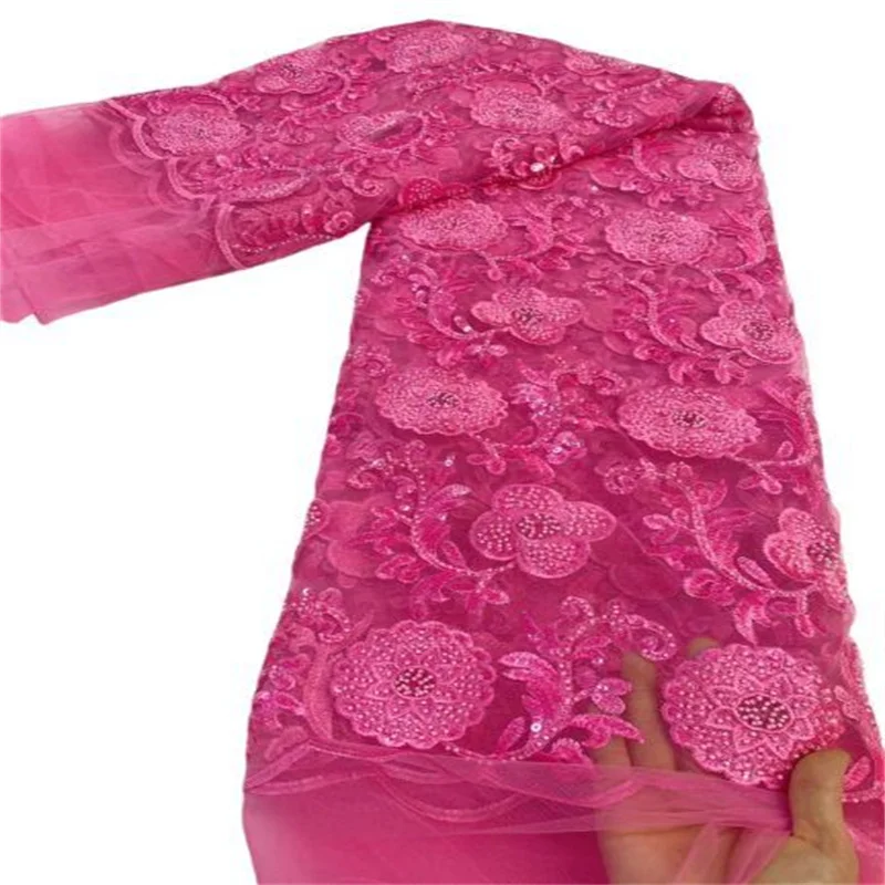 2023 Pink High-End Handmade Beaded Lace Fabric Orange Embroidery French Lace Wedding Dress Embroidered Aqua Tulle Fabric Pink
2023 Pink High-End Handmade Beaded Lace Fabric Orange Embroidery French Lace Wedding Dress Embroidered Aqua Tulle Fabric Pink