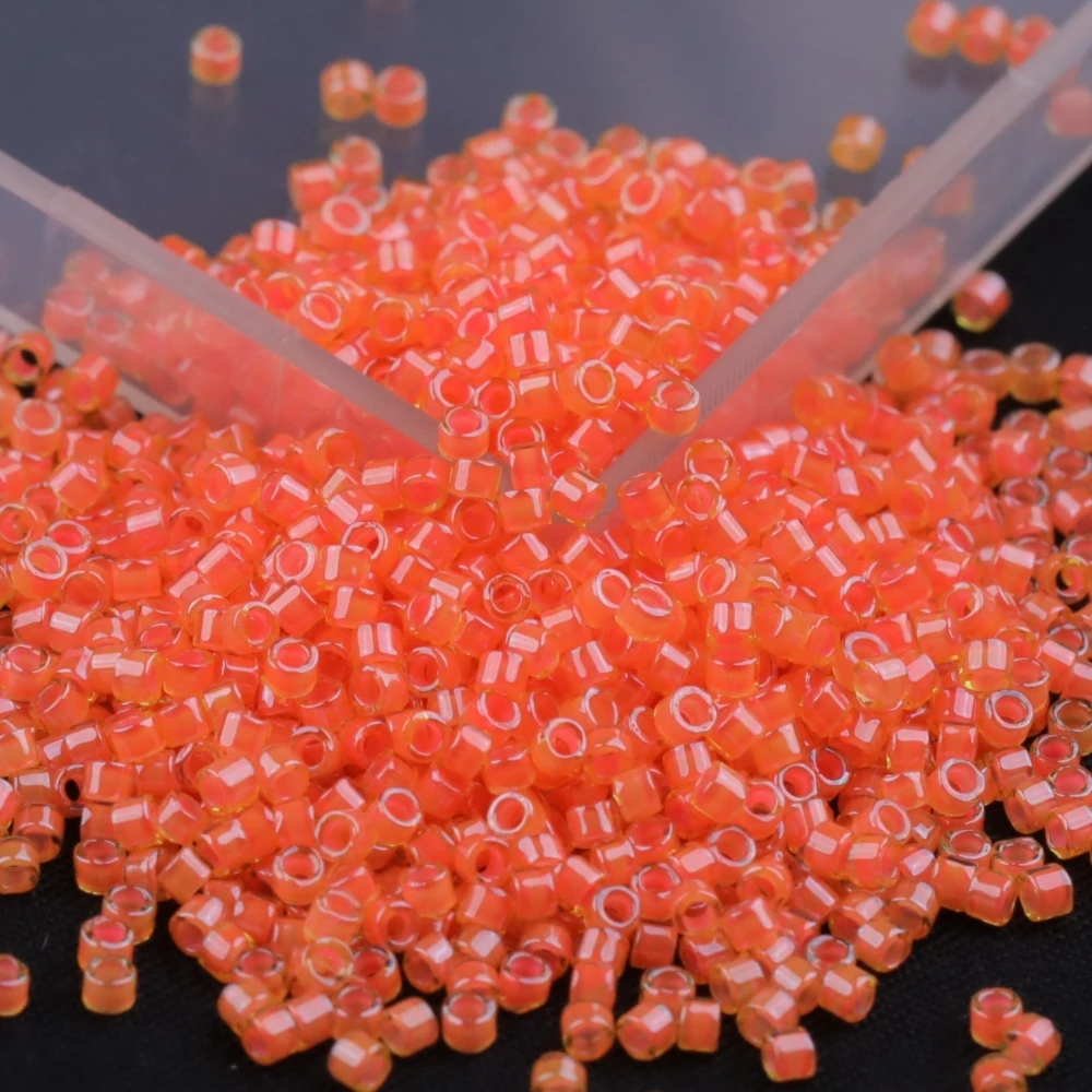 Miyuki DIY Transparent Delica Beads for Needlework Color-Lined Glass Beads Jewellery Making Beads Supplies 100g
Miyuki DIY Transparent Delica Beads for Needlework Color-Lined Glass Beads Jewellery Making Beads Supplies 100g