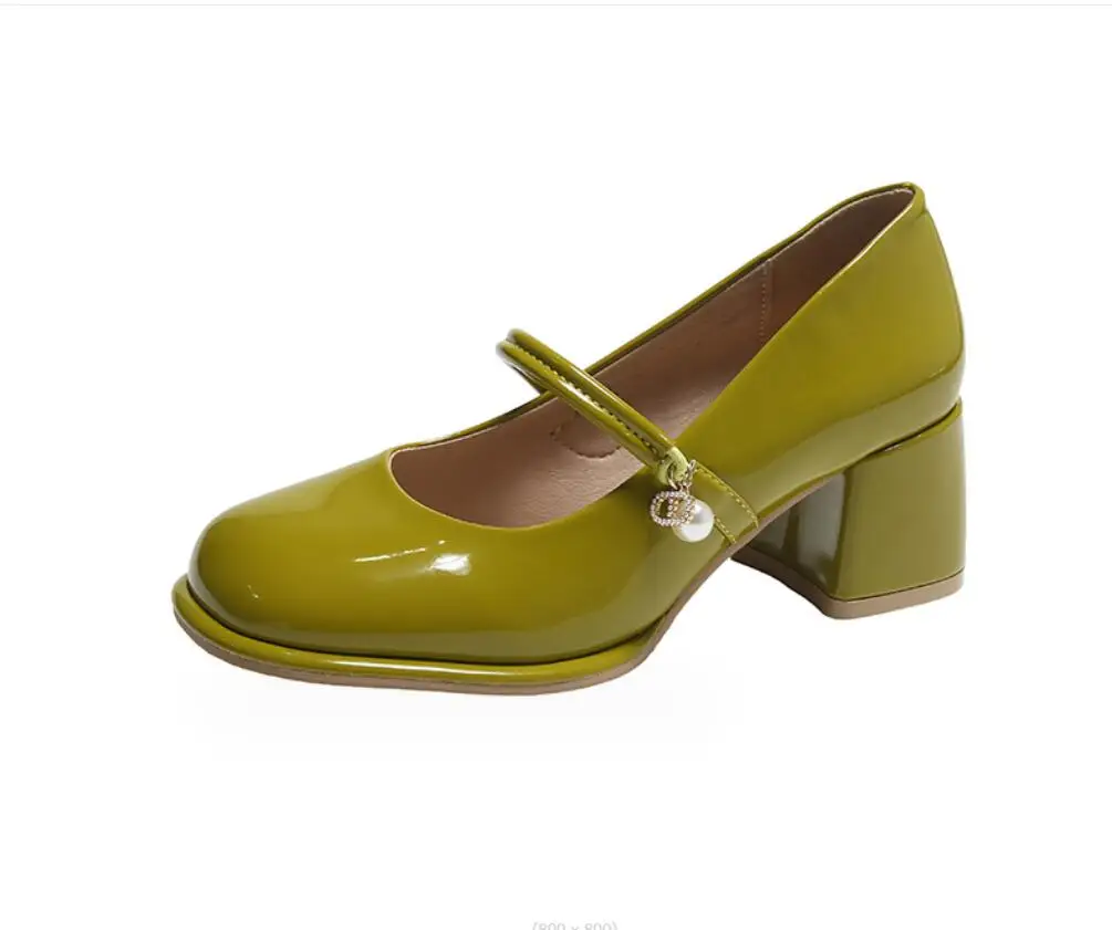 New Fashion Vintage Thick High Heels thick with Shoes Women Patent Leather Black Shoes Woman Round Toe Chunky Heels Pumps Large
New Fashion Vintage Thick High Heels thick with Shoes Women Patent Leather Black Shoes Woman Round Toe Chunky Heels Pumps Large