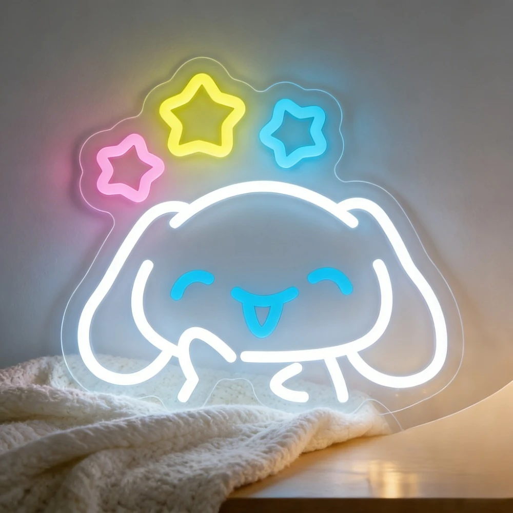 Cute Cinnamoroll Neon Sign LED Wall Art Decor Light for Kid Room Party Wedding Festival Decor Aesthetic Night Light USB Dimmable
Cute Cinnamoroll Neon Sign LED Wall Art Decor Light for Kid Room Party Wedding Festival Decor Aesthetic Night Light USB Dimmable