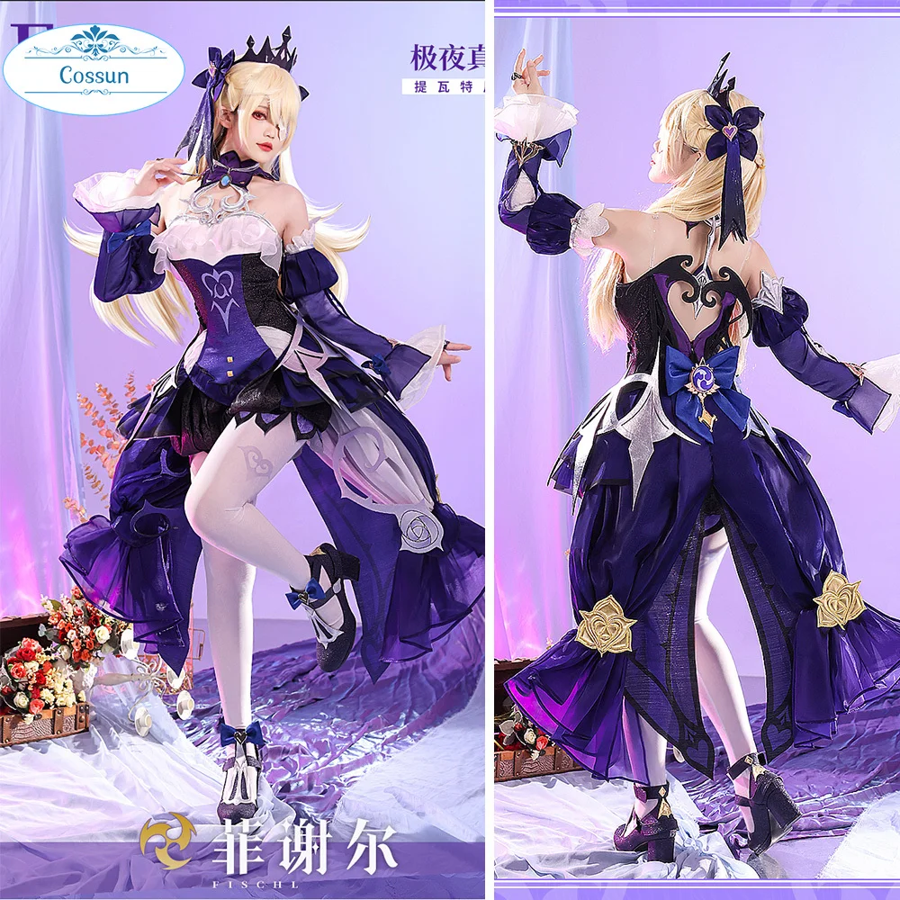 Genshin Impact Fischl Ein Immernachtstraum Dream Game Suit Elegant Dress Uniform Cosplay Costume Wig Shoes Halloween Outfit
Genshin Impact Fischl Ein Immernachtstraum Dream Game Suit Elegant Dress Uniform Cosplay Costume Wig Shoes Halloween Outfit