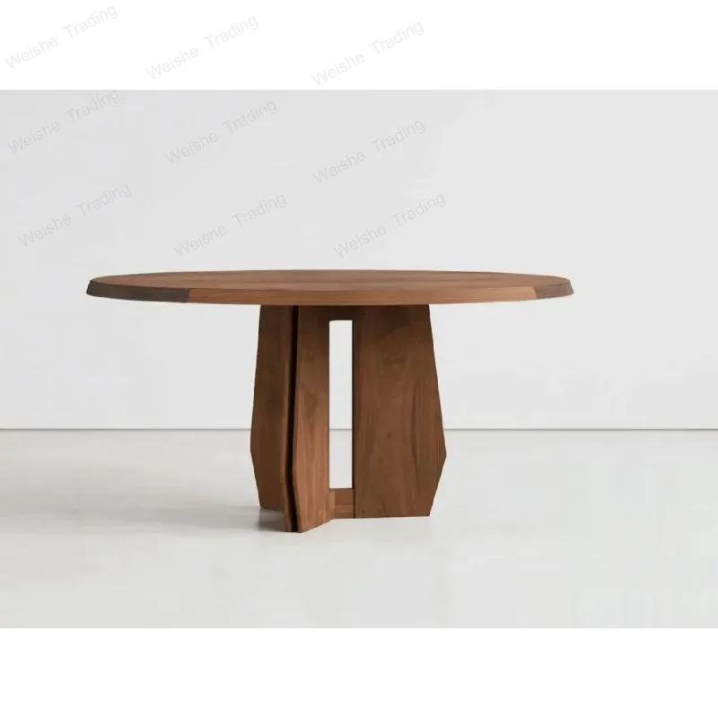 Medieval oak round table Small household modern simple negotiation table All solid wood leisure round table
Medieval oak round table Small household modern simple negotiation table All solid wood leisure round table
