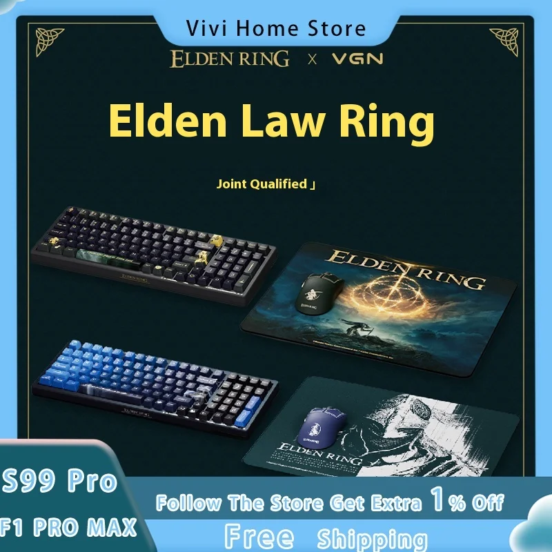 VGN S99 Pro Co branded Mechanical Keyboard Aluminum Alloy Three Mode Wireless Bluetooth Hot Plug RGB E-sports Game Keyboard
VGN S99 Pro Co branded Mechanical Keyboard Aluminum Alloy Three Mode Wireless Bluetooth Hot Plug RGB E-sports Game Keyboard