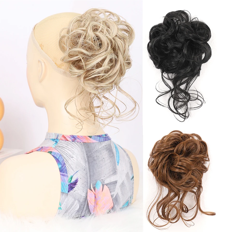 Synthetic Hair Bun Chignon Extensions Ponytail Wrap Curly Elastic Hairpiece Fake Hair For Women
Synthetic Hair Bun Chignon Extensions Ponytail Wrap Curly Elastic Hairpiece Fake Hair For Women