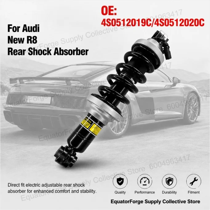 Comfort Ride Direct Fit High Stability Electric Adjustable Rear Shock Absorber for Audi New R8 - OE 4S0512019C/4S0512020C
Comfort Ride Direct Fit High Stability Electric Adjustable Rear Shock Absorber for Audi New R8 - OE 4S0512019C/4S0512020C