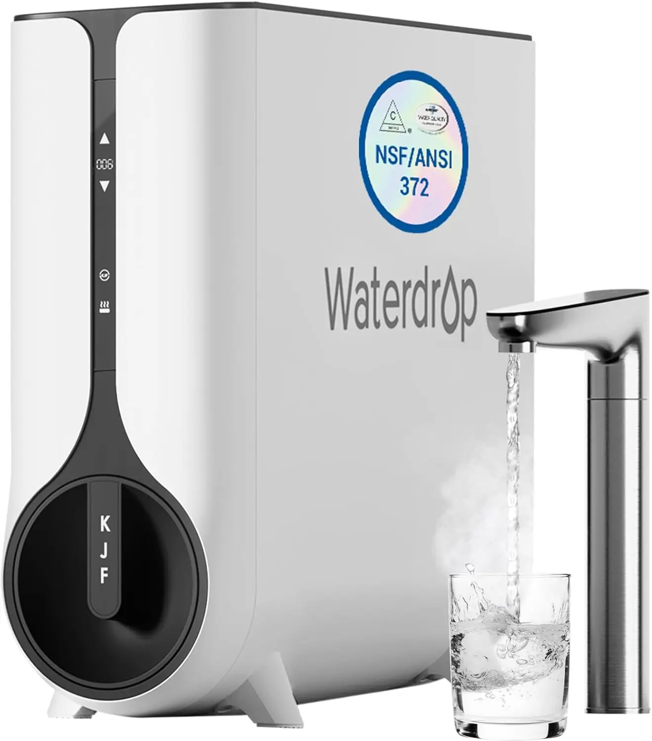 KJ600 Reverse Osmosis System, Instant Hot Water Dispenser, 600 GPD, Reduce PFAS, Tankless, 2:1 Pure to Drain, Under Sink, TDS Re
KJ600 Reverse Osmosis System, Instant Hot Water Dispenser, 600 GPD, Reduce PFAS, Tankless, 2:1 Pure to Drain, Under Sink, TDS Re