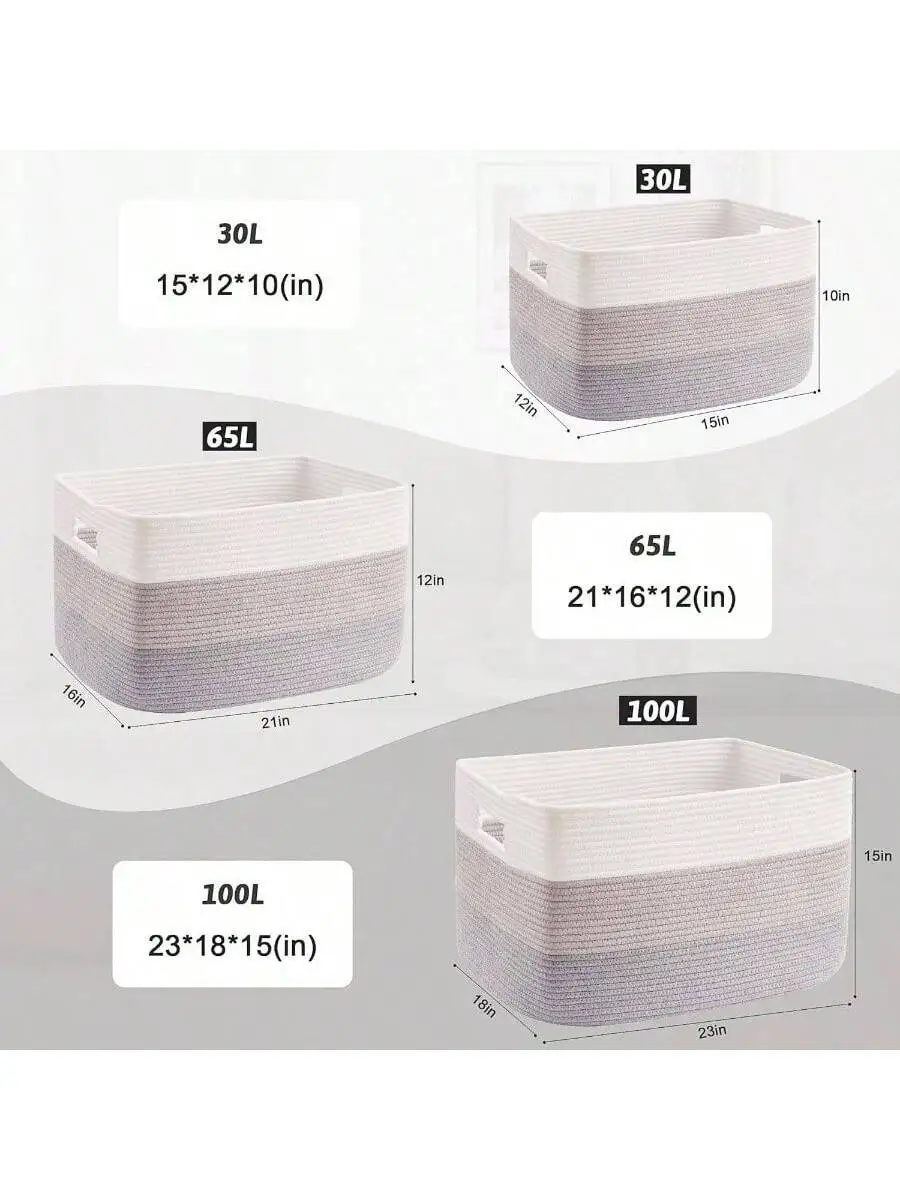 Rectangular Woven Storage Basket For Blankets Laundry Toys Magazines
Rectangular Woven Storage Basket For Blankets Laundry Toys Magazines