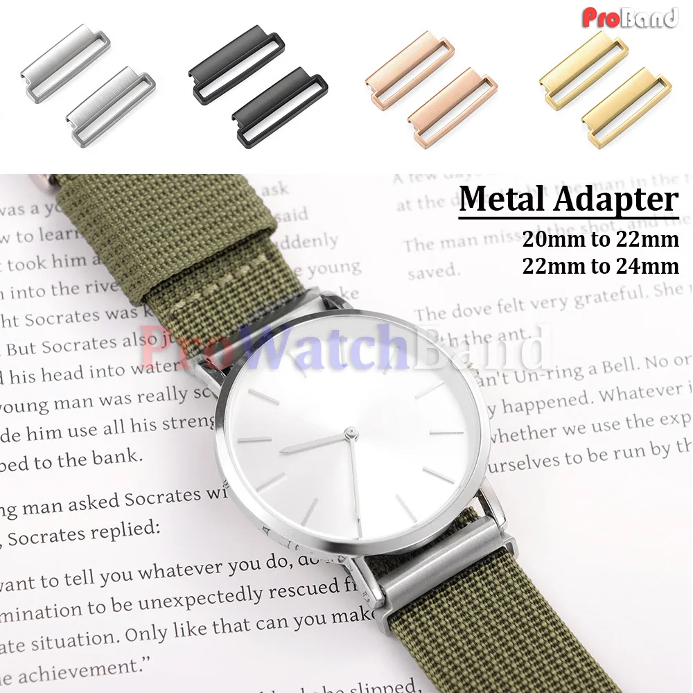 1Pair Long Nylon Watch Band Strap Keeper Metal Adapter 20mm To 22mm , 22mm To 24mm Quick Release Pin Connectors Part Accessories
1Pair Long Nylon Watch Band Strap Keeper Metal Adapter 20mm To 22mm , 22mm To 24mm Quick Release Pin Connectors Part Accessories