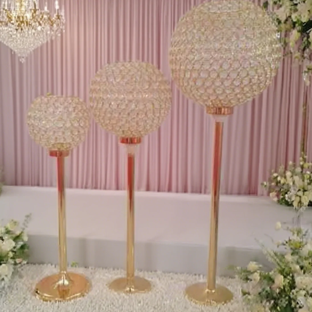3pcs/set f30 Wedding Decoration Crystal Centerpiece Crystal Candelabra With crystal ball candle holder
3pcs/set f30 Wedding Decoration Crystal Centerpiece Crystal Candelabra With crystal ball candle holder