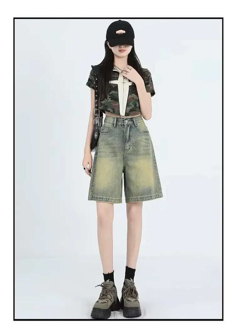 2024 American Versatile Fashion Blue Denim Shorts Women Korean Style Baggy Jeans High Street 2024 Summer Chic Y2k Denim Shorts
2024 American Versatile Fashion Blue Denim Shorts Women Korean Style Baggy Jeans High Street 2024 Summer Chic Y2k Denim Shorts