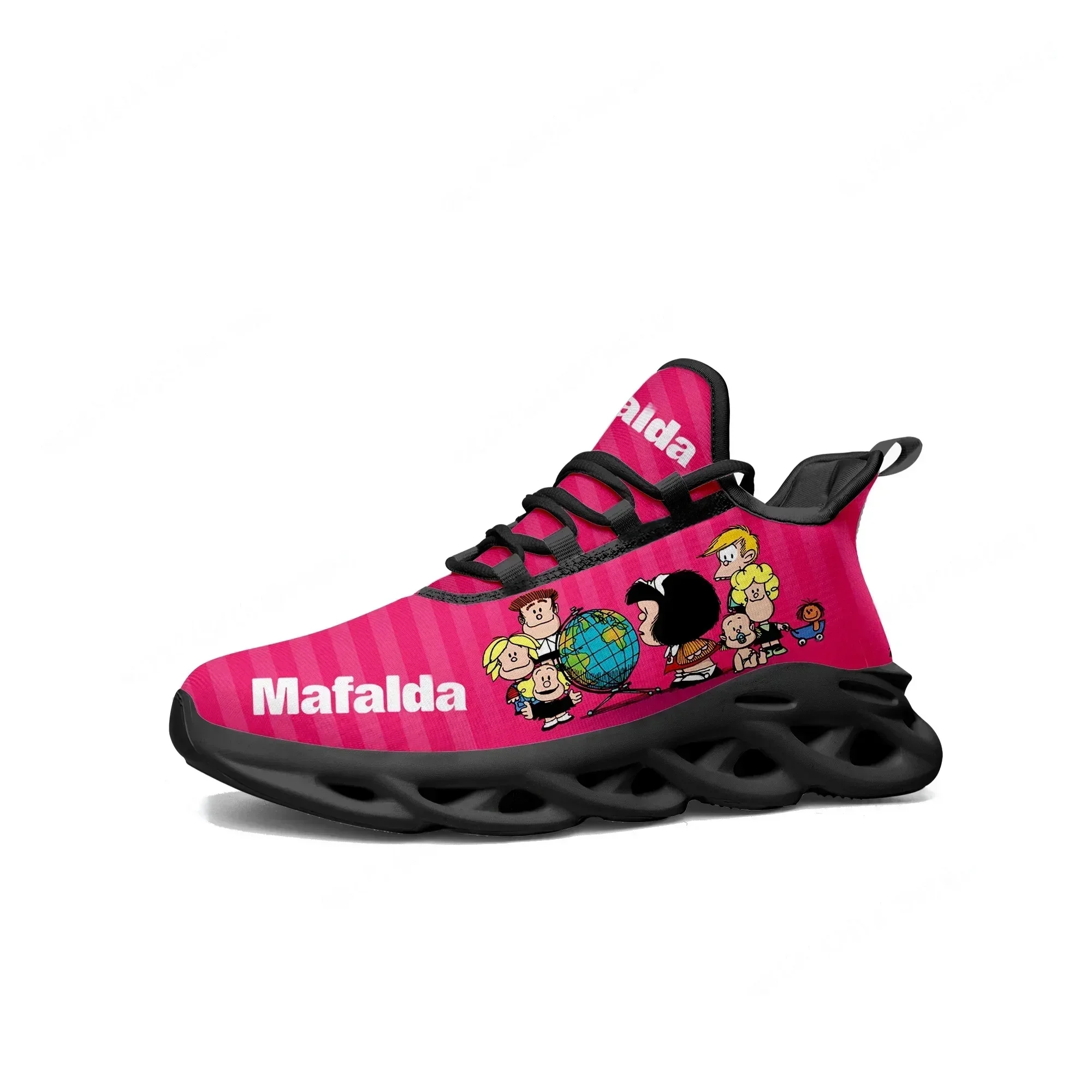 Mafalda Flats Sneakers Mens Womens Teenager Sports Running Shoes High Quality Cute Anime Cartoon Custom Lace Up Mesh Footwear
Mafalda Flats Sneakers Mens Womens Teenager Sports Running Shoes High Quality Cute Anime Cartoon Custom Lace Up Mesh Footwear
