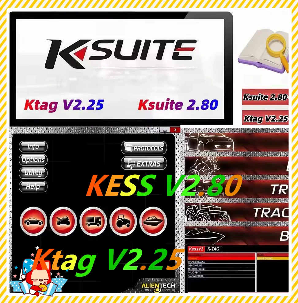 Горячее программное обеспечение для ремонта KESS V2.80 для Kess V5.017 Ksuite 2,53 2,47 Ktag V2.25, онлайн-версия, мастер-инструмент для настройки чипа ЭБУ
Горячее программное обеспечение для ремонта KESS V2.80 для Kess V5.017 Ksuite 2,53 2,47 Ktag V2.25, онлайн-версия, мастер-инструмент для настройки чипа ЭБУ