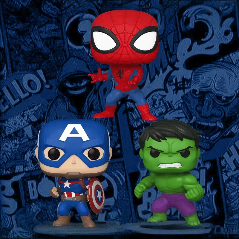 Funko Marvel Captain Original America Green Giant Hulk Spider-Man Miles Green Goblin Thor Figurine Gifts For Desk Decoration
Funko Marvel Captain Original America Green Giant Hulk Spider-Man Miles Green Goblin Thor Figurine Gifts For Desk Decoration