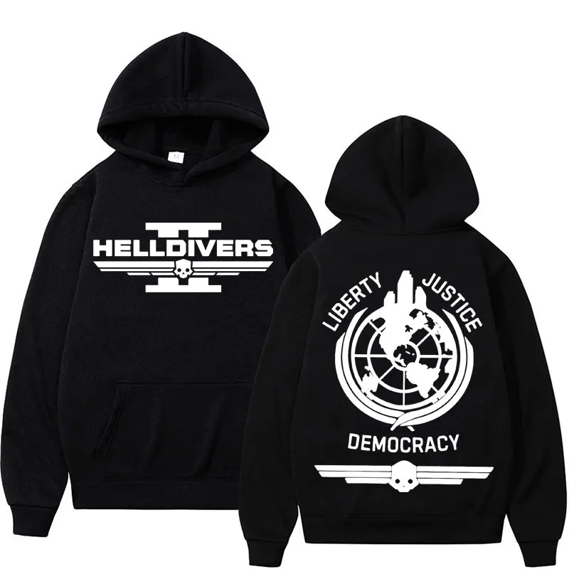Helldivers Double Sided Logo Graphic Hoodies for Men Clothing Gothic Oversized Hoodie Unisex Vintage Cool Long Sleeve Sweatshirt
Helldivers Double Sided Logo Graphic Hoodies for Men Clothing Gothic Oversized Hoodie Unisex Vintage Cool Long Sleeve Sweatshirt