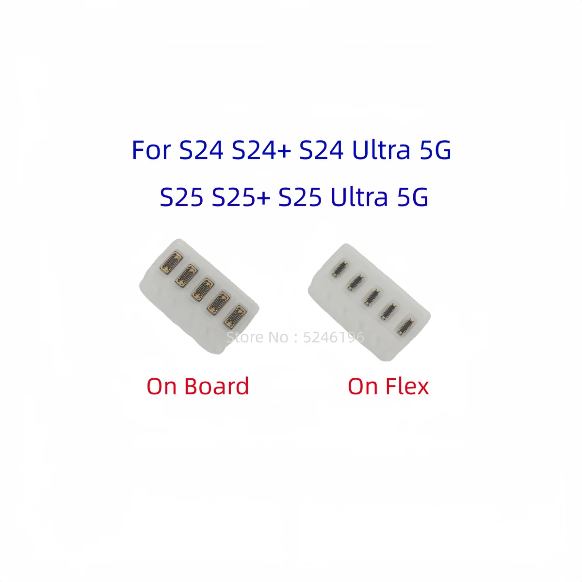 5-10 WiFi Antenna FPC Connectors 12Pin For Samsung Galaxy S24 S24+ S24 Plus S24 Ultra S25 S25+ S25 Plus S25 Ultra Plug On Board
5-10 WiFi Antenna FPC Connectors 12Pin For Samsung Galaxy S24 S24+ S24 Plus S24 Ultra S25 S25+ S25 Plus S25 Ultra Plug On Board