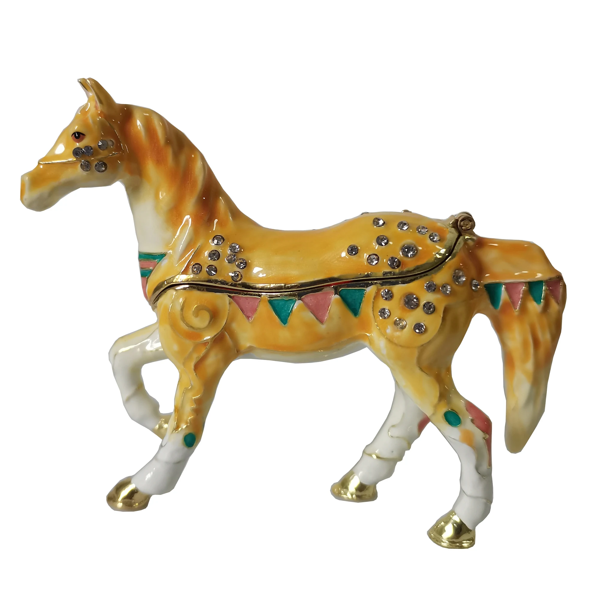 Horse Luxury Jewelry Box Jeweled Trinket Box Collectables Jewellery Organizer Metal Figurines
Horse Luxury Jewelry Box Jeweled Trinket Box Collectables Jewellery Organizer Metal Figurines