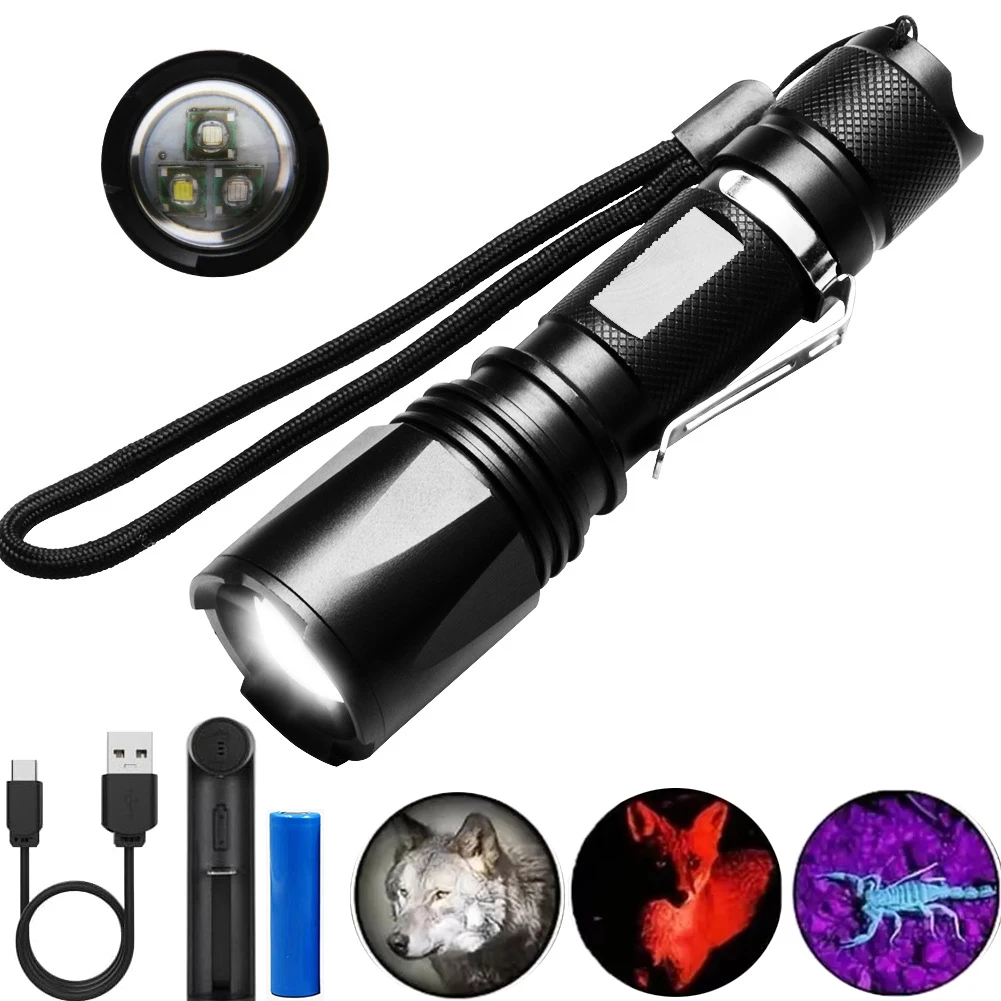 3 Color in 1 Flash Light High Power Led Flashlight Outdoor Hiking Travel Fishing Camping Hunting Portable Night Lighting Torch l
3 Color in 1 Flash Light High Power Led Flashlight Outdoor Hiking Travel Fishing Camping Hunting Portable Night Lighting Torch l