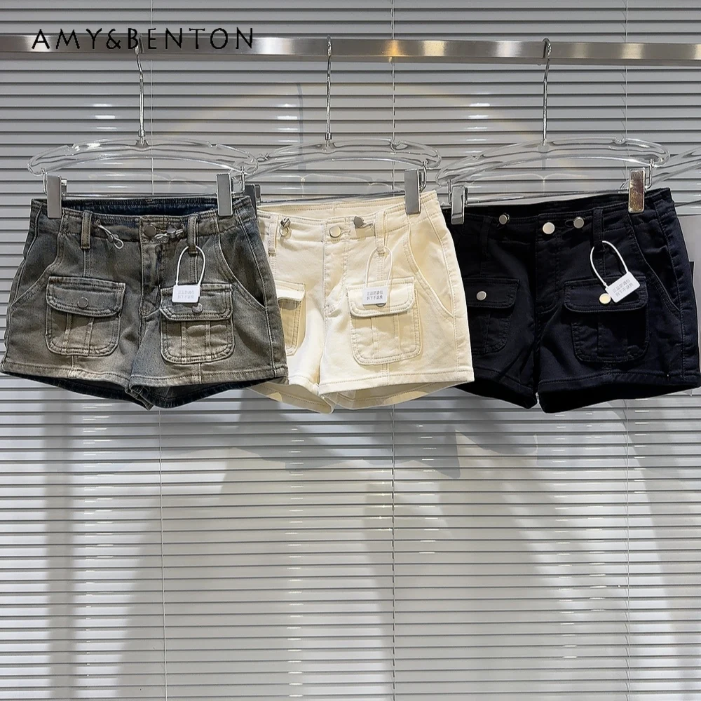 2024 Summer New American Hot Girl Cargo Pocket Denim Shorts Women Harajuku Style Hot Girl Street Distressed Slim Wide Leg Pants
2024 Summer New American Hot Girl Cargo Pocket Denim Shorts Women Harajuku Style Hot Girl Street Distressed Slim Wide Leg Pants